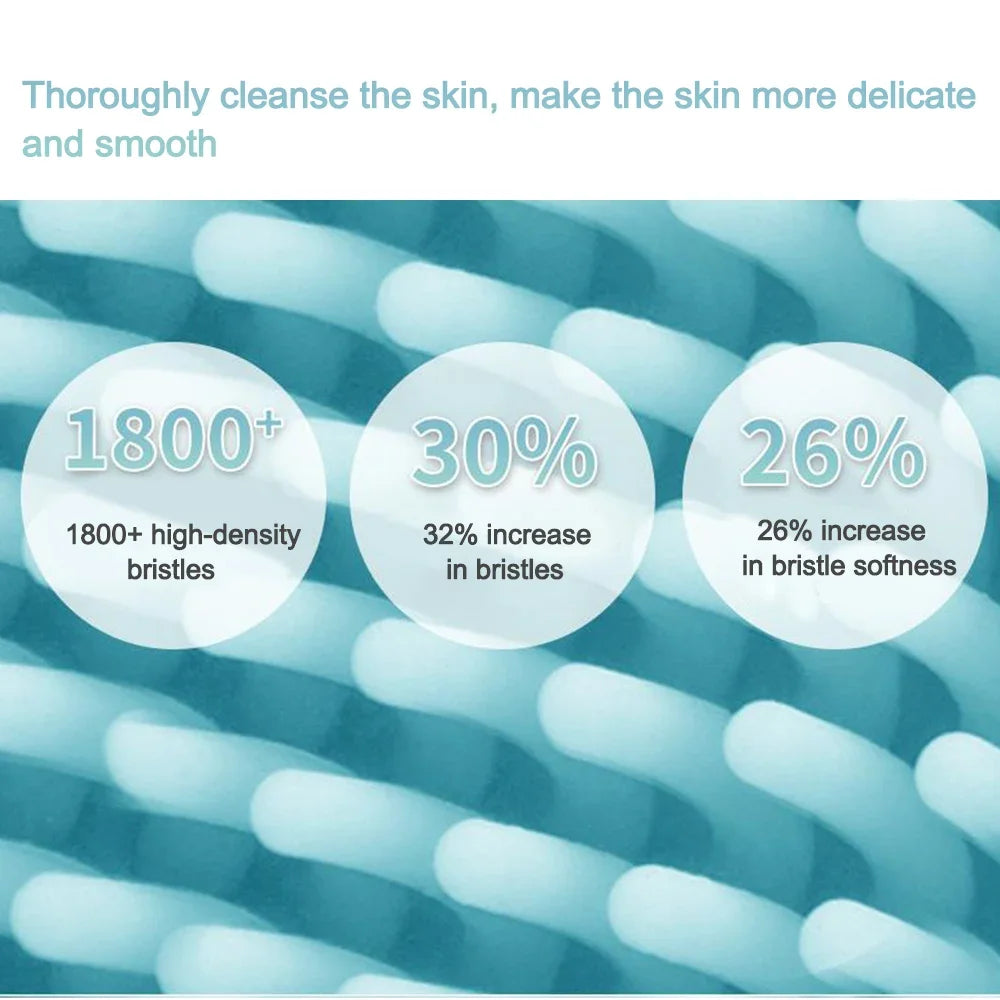 Electric Facial Cleansing Brush Face Skin Care Tools Waterproof Silicone Sonic Cleanser Facial Eagle Beacon