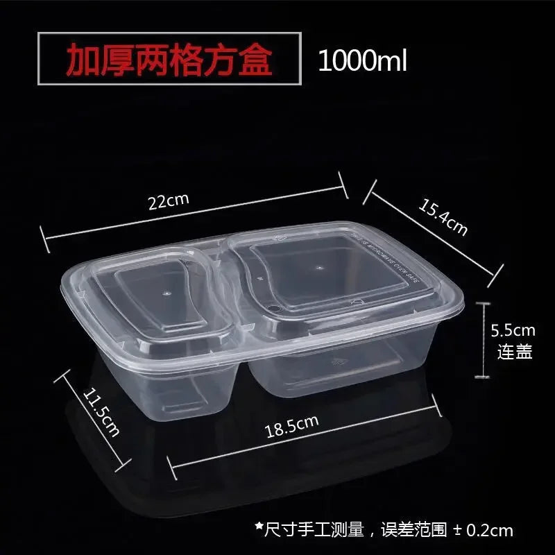 Plastic Reusable Bento Box Meal Storage Food Prep Lunch Box 1/2/3 Compartment Reusable Microwavable Containers Home Lunchbox Eagle Aerie