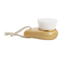 Facial Cleansing Brush, Wooden Handle Soft Bristle Face Brush, Cleaning Device, Soft Bristle Manual Multi-Bristle Brush Eagle Beacon