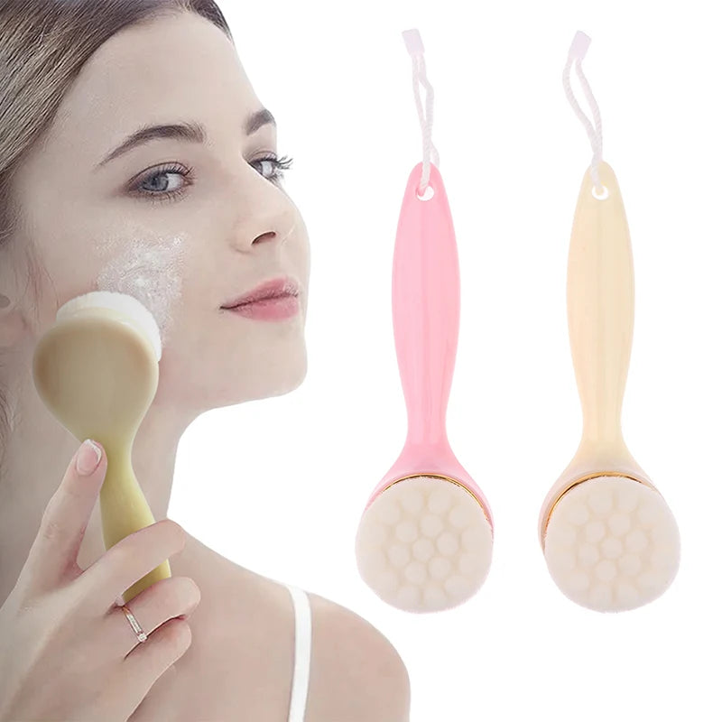 Handle Facial Washing Brush Exfoliating Face Brush Facial Brush Face Cleansing Brush For Lady Face Cleaning Women Eagle Beacon