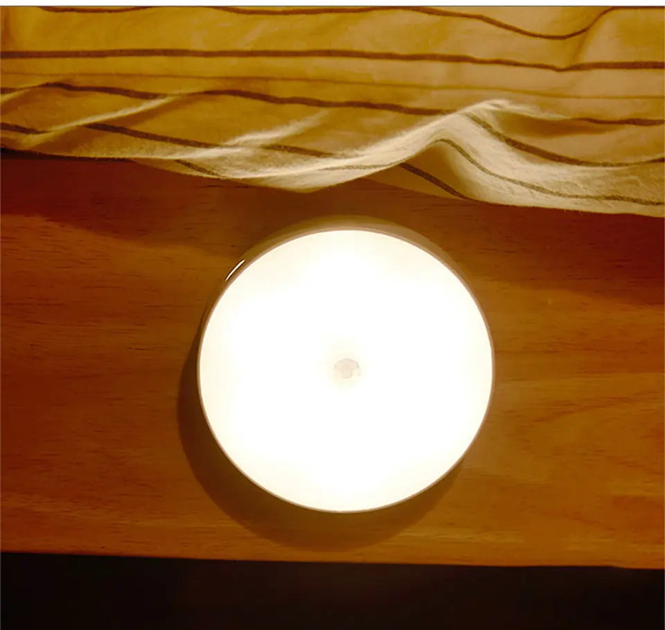 Motion Sensor Light USB Rechargeable Night Light LED Lamp for Kitchen Bedroom Stairs Hallway Cabinet Closet Wardrobe Nightlight Eagle Beacon