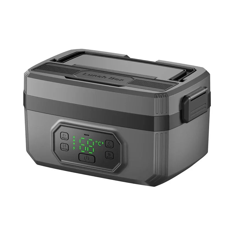 1.6L Portable USB Electric Heated Warm Lunch Box Camping Insulated Lunch Box Rechargeable Heated Unplugged Rice Cooker Eagle Aerie