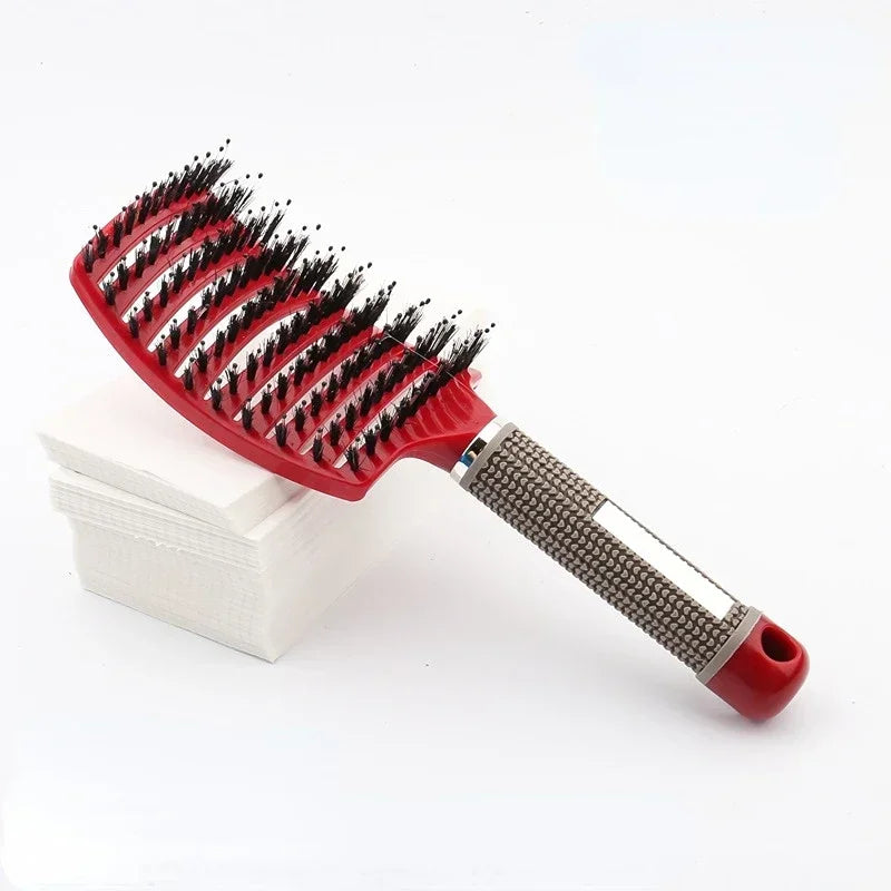 Hair Brush Scalp Massage Comb Hairbrush Bristle&Nylon Women Wet Curly Detangle Hair Brush for Salon Hairdressing Styling Tools Eagle Beacon