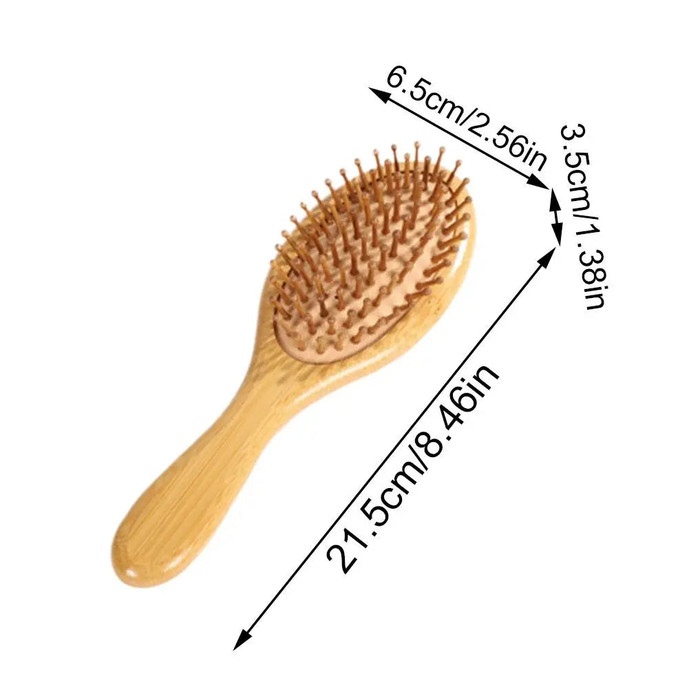 Wooden Bamboo Hair Brush Improve Hair Growth Wood hairbrush Prevent Hair Loss Comb Bamboo Comb Teeth Salon Hair Styling Tools Eagle Beacon