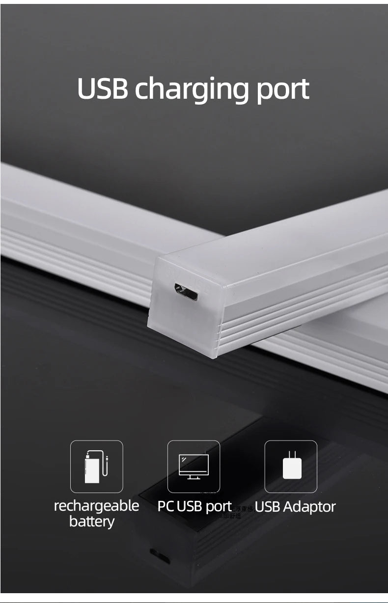 Motion Sensor Lamp Night Light Wireless LED USB Type C Rechargeable Lamp for Kitchen Cabinet Bedroom Wardrobe Staircase Lighting Eagle Beacon