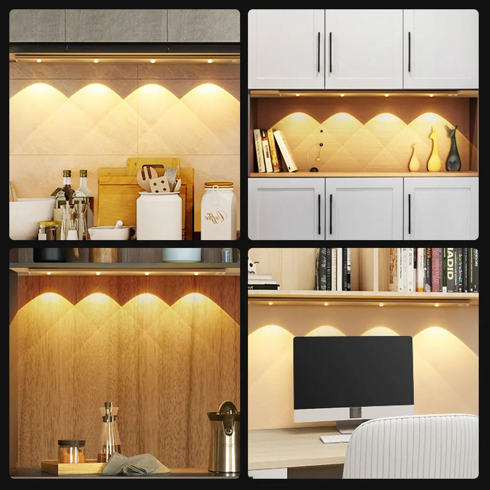 Motion Sensor Light LED Sensor Lamp Wireless Ultra Thin USB LED For Kitchen Cabinet Bedroom Wardrobe Indoor Lighting Night Light Eagle Beacon