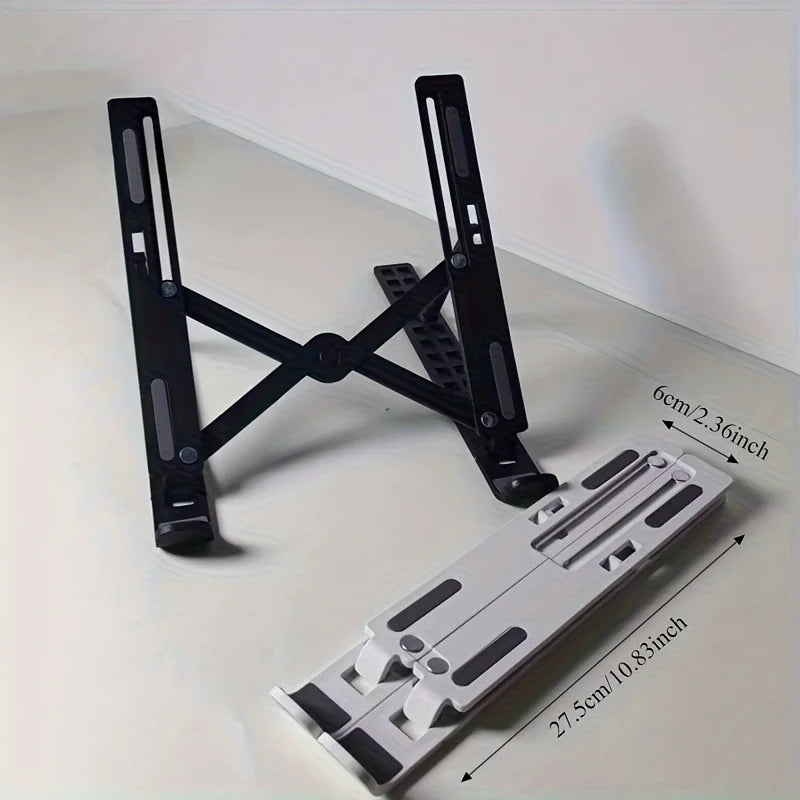 Laptop Stand - Foldable and Adjustable, 10 Height Setting, High Quality Compact Base, Office Desk, etc Eagle Beacon