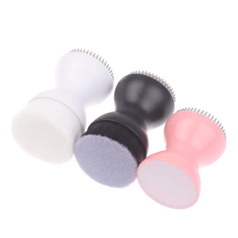 Double-Sided Mini Manual Facial Cleansing Brush Silicone Massage Face Brush Soft Bristles Handheld Cleaning Device Pore Cleaner Eagle Beacon