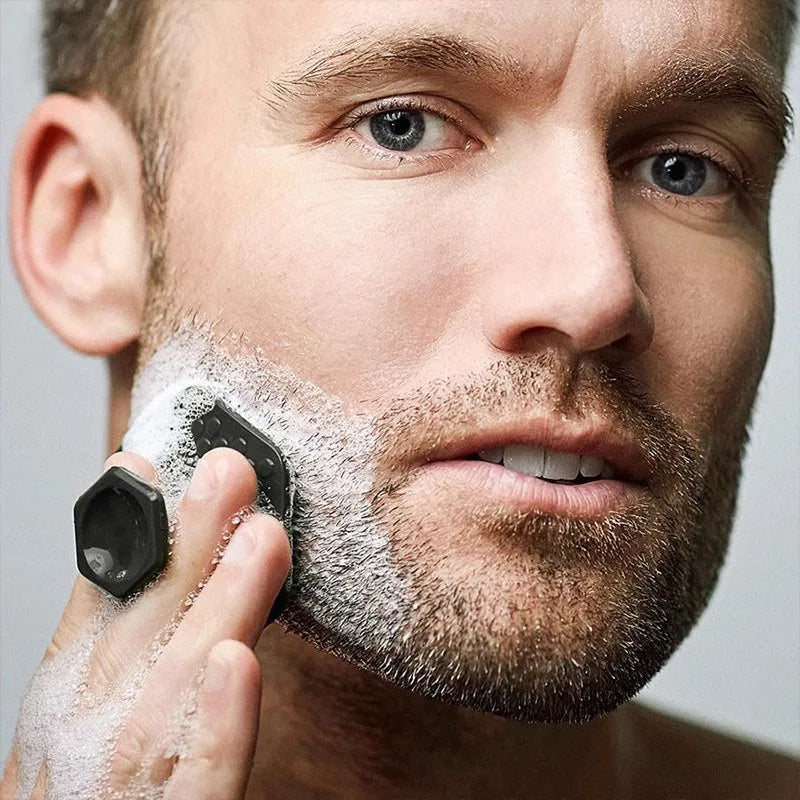 Alwafore Facial Cleaning Brush Scrubber Silicone Miniature Face Deep Clean Shave Massage Face Scrub Brush Face Cleaner For Men Eagle Beacon