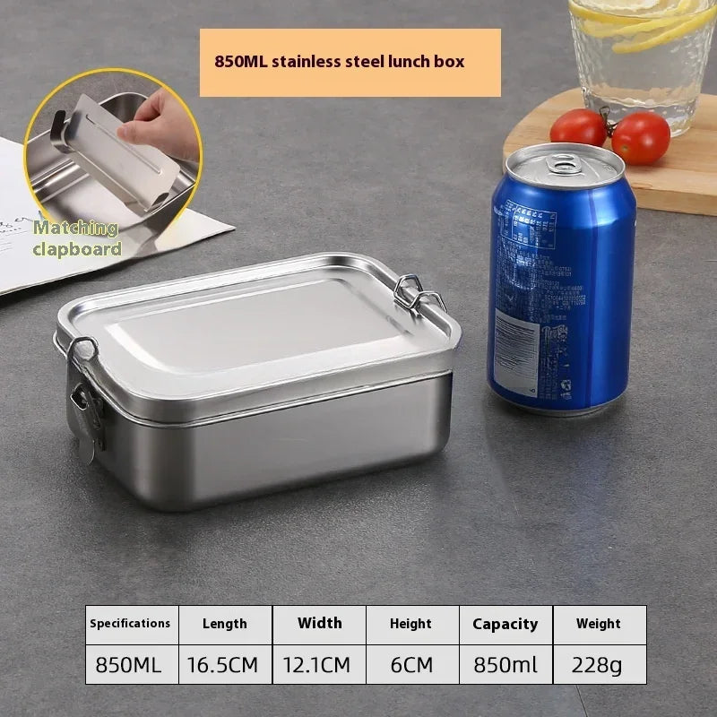 Stainless Steel Bento Box Metal Lunch Box Food Storage Containers with Lockable Clips Lunch Snack Boxes for Work,School Eagle Aerie
