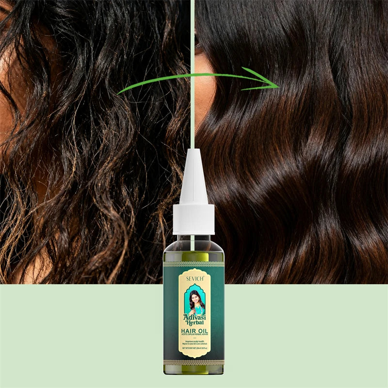 Ayurvedic Hair Growth Oil India Adivasi Organic Hair Growth Serum Anti Hair Loss Fast Regrowth Thicken Oils Hair Growth Products Eagle Beacon