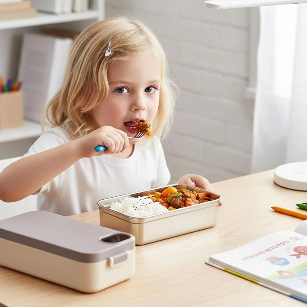 Heated Lunch Box Rechargeable Portable Warmer Portable Electric Lunch Box with Stainless Steel Container for Kids Boys Girls Eagle Aerie