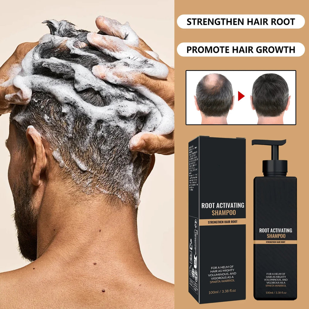 Hair Growth Shampoo for Men Strengthen Scalp Nourishing Anti Hair Loss Moisturizing Repairing Non-greasy Oil Control Clean 100ml Eagle Beacon