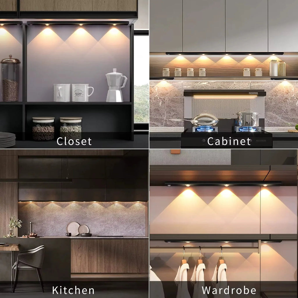 Motion Sensor Light LED Sensor Lamp Wireless Ultra Thin USB LED For Kitchen Cabinet Bedroom Wardrobe Indoor Lighting Night Light Eagle Beacon