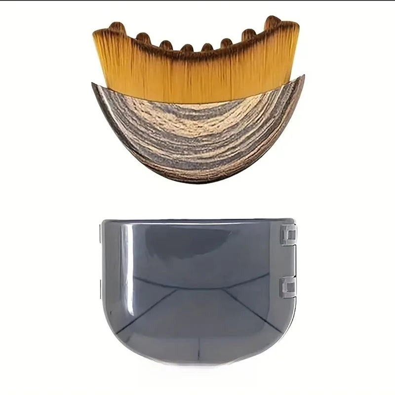 Portable Dry Facial Brush Soft Bristles Contoured Lymphatic Massage Tool Face Sculpting Device Home Spa Gentle Exfoliation Brush Eagle Beacon