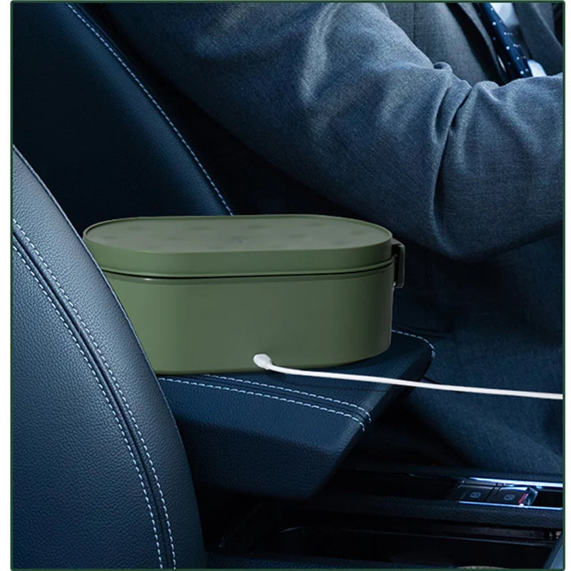 USB Heated Electric Lunch Box Stainless Steel Truck Car Home Office 24V 12V 5V2A Food Warmer Heating Container Heater Outdoor Eagle Aerie