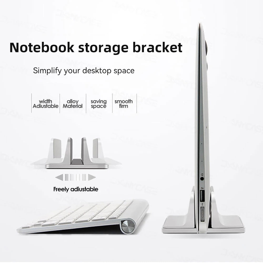 Vertical Laptop Stand Holder Foldable Aluminum Notebook Stand Laptop Tablet Stand Support For Macbook Air Pro PC 13-17 inch Eagle Beacon