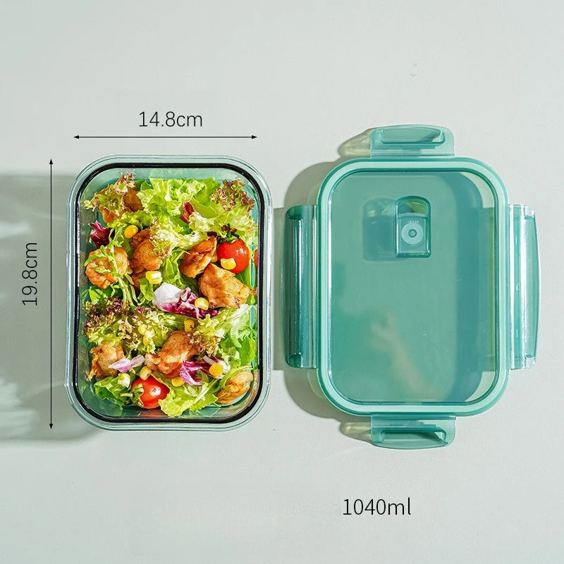 The Glass Lunch Box Can Be Heated in The Microwave. It Is A Special Student Lunch Box for Bringing Meals To Work Eagle Aerie