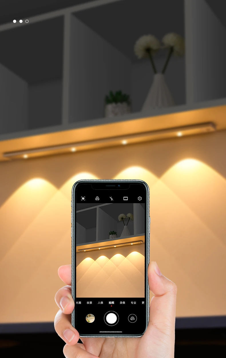 Motion Sensor Light LED Sensor Lamp Wireless Ultra Thin USB LED For Kitchen Cabinet Bedroom Wardrobe Indoor Lighting Night Light Eagle Beacon