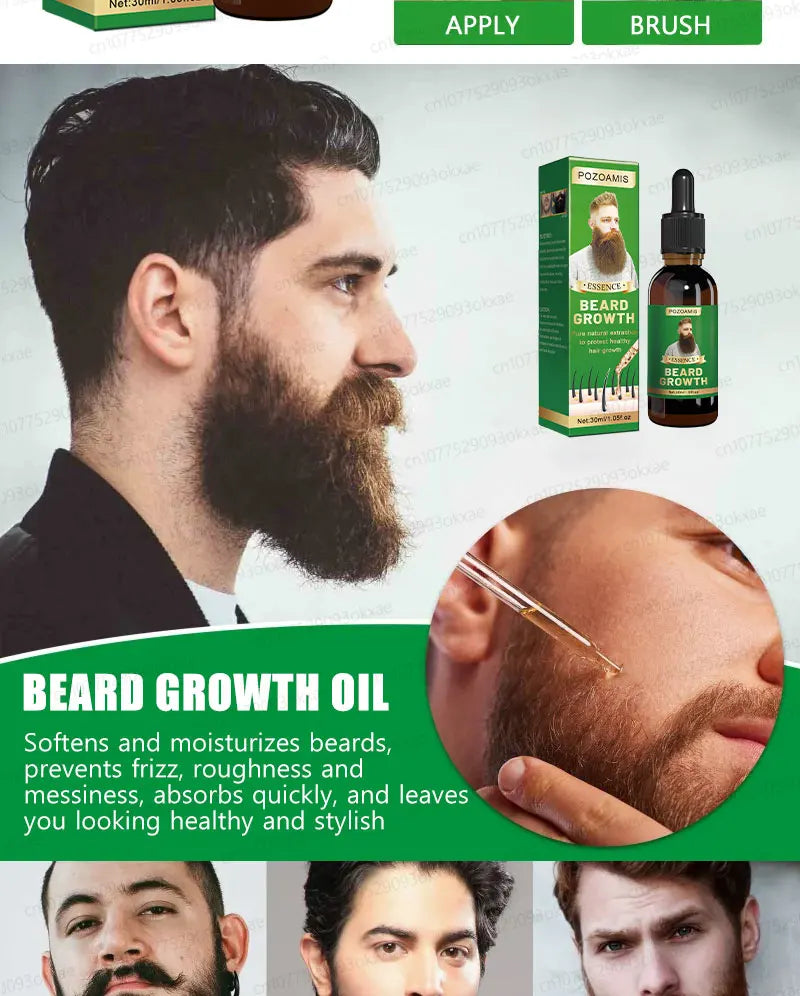 The most effective beard growth essence in 2025, grow a thick beard in 7 days. Chest hair, leg hair, beard and hair growth Eagle Beacon