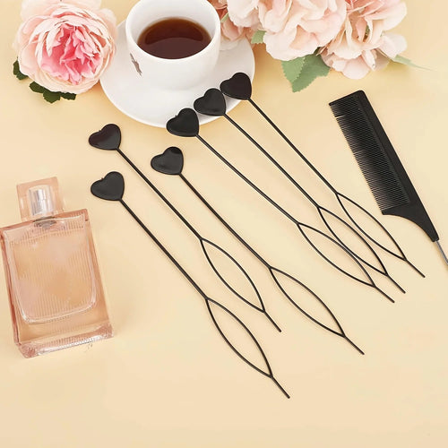 12 hair tail tools, easy-to-use hair accessories, braiding tools, regular hair quality, and hair accessories Eagle Beacon