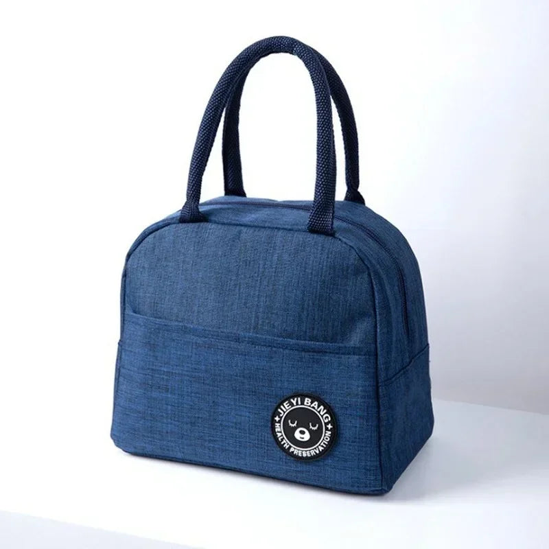 Lunch Bag Lunch Box Thermal Insulated Canvas Tote Pouch Kids School Bento Portable Dinner Container Picnic Food Storage Bags Eagle Aerie