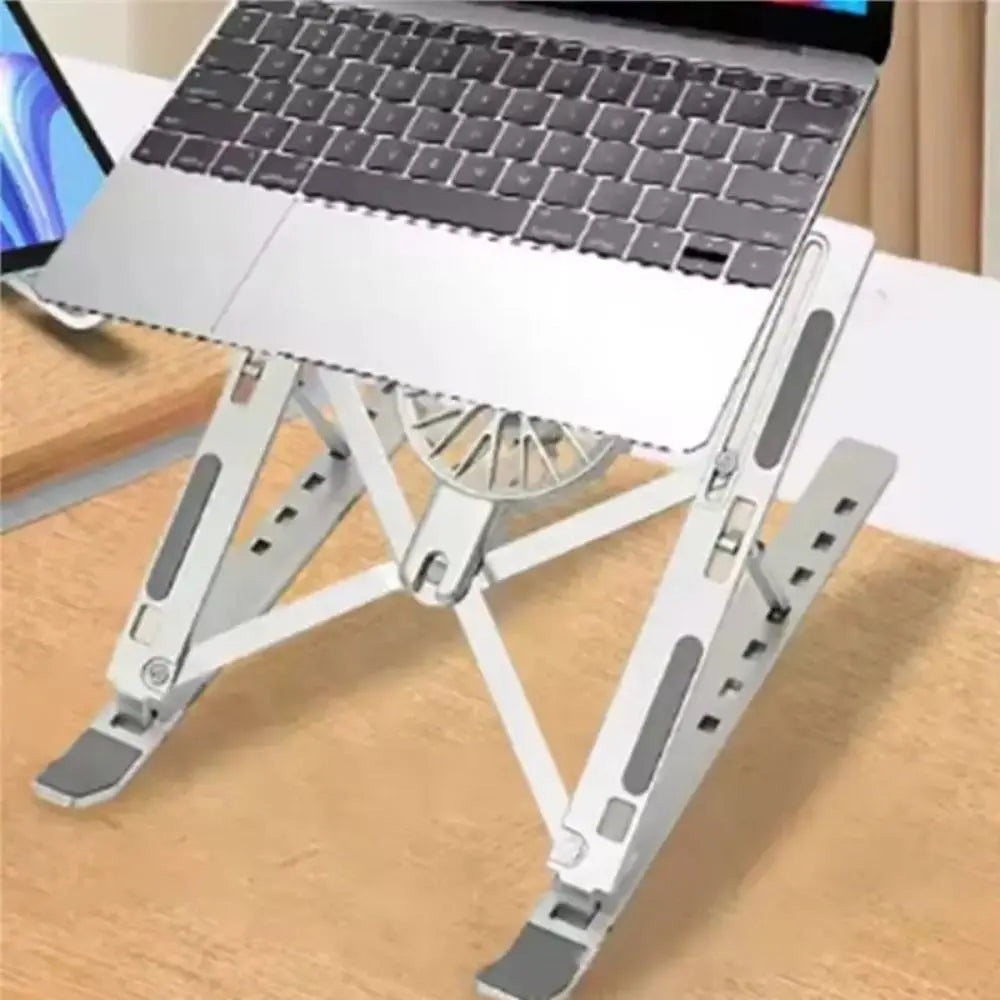 Foldable Laptop Cooler Stand Portable Stand With Fans Laptop Desktop Bracket Stable Adjustable Stand Folding Laptop Stand Eagle Beacon