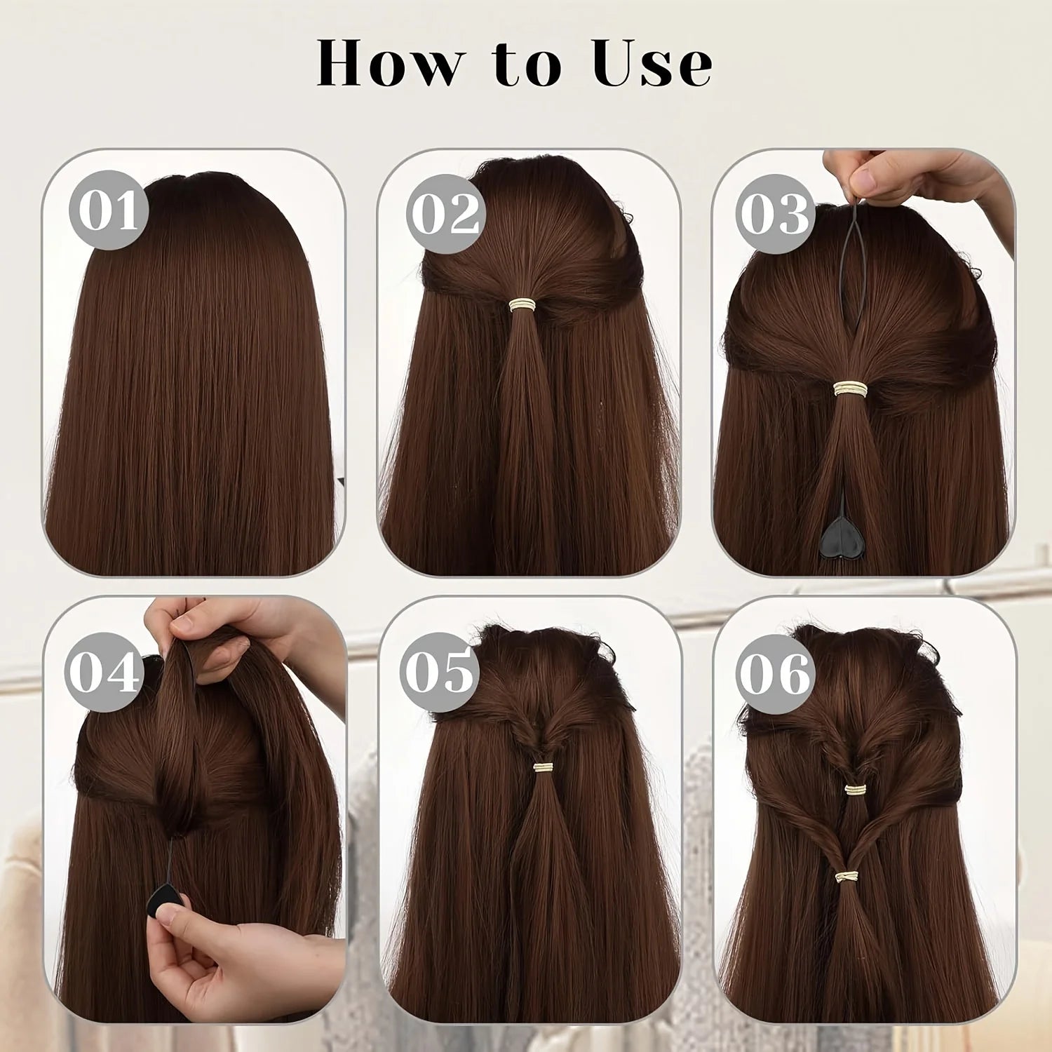 12 hair tail tools, easy-to-use hair accessories, braiding tools, regular hair quality, and hair accessories Eagle Beacon