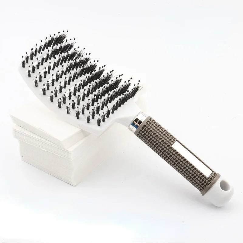 Hair Brush Scalp Massage Comb Hairbrush Bristle&Nylon Women Wet Curly Detangle Hair Brush for Salon Hairdressing Styling Tools Eagle Beacon