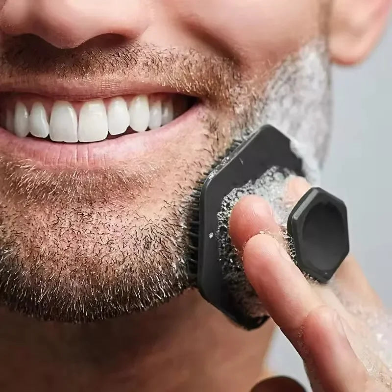 Silicone Cleaning Brush Face Cleansing Scrubber Massager Manual Facial Cleansing Brush Exfoliating Gentle Beard Skin Care Tool Eagle Beacon