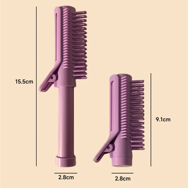 Hair Root Clips Retractable Hair Volumizing Styling Tool 2-in-1 Curling Comb Hair Roller Brush Hairdressing Comb Styling Tools Eagle Beacon