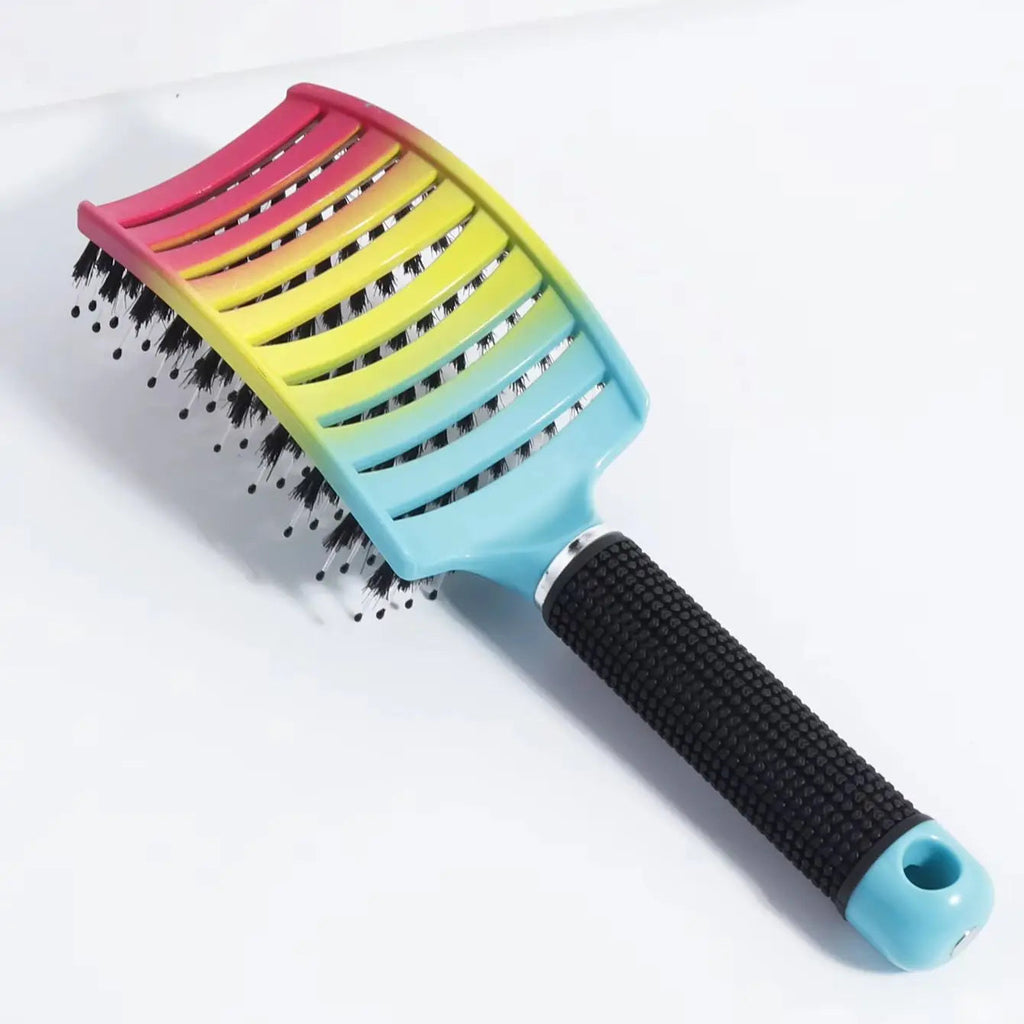 Detangling Hair Brush Bristle&Nylon Women Wet Massage Comb Curly Hairdressing Salon Styling Tools Special for real hair wigs Eagle Beacon