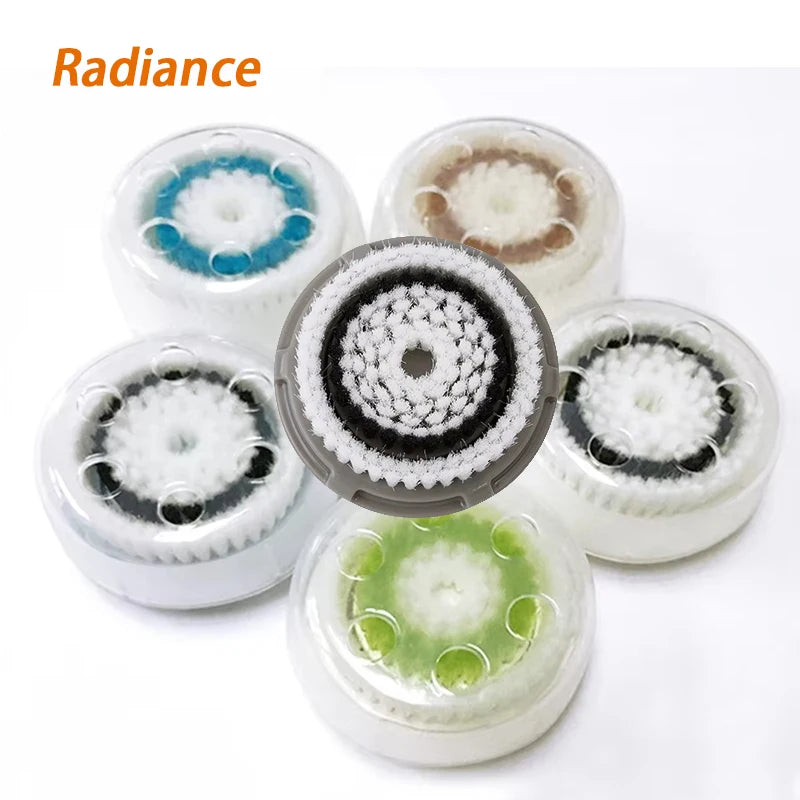 Facial Cleansing Brush Heads Daily Deep Cleaning Pores Sensitive Skin Soft Exfoliating Silicone Face Brush Heads Skin Care Tools Eagle Beacon