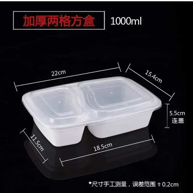 Plastic Reusable Bento Box Meal Storage Food Prep Lunch Box 1/2/3 Compartment Reusable Microwavable Containers Home Lunchbox Eagle Aerie