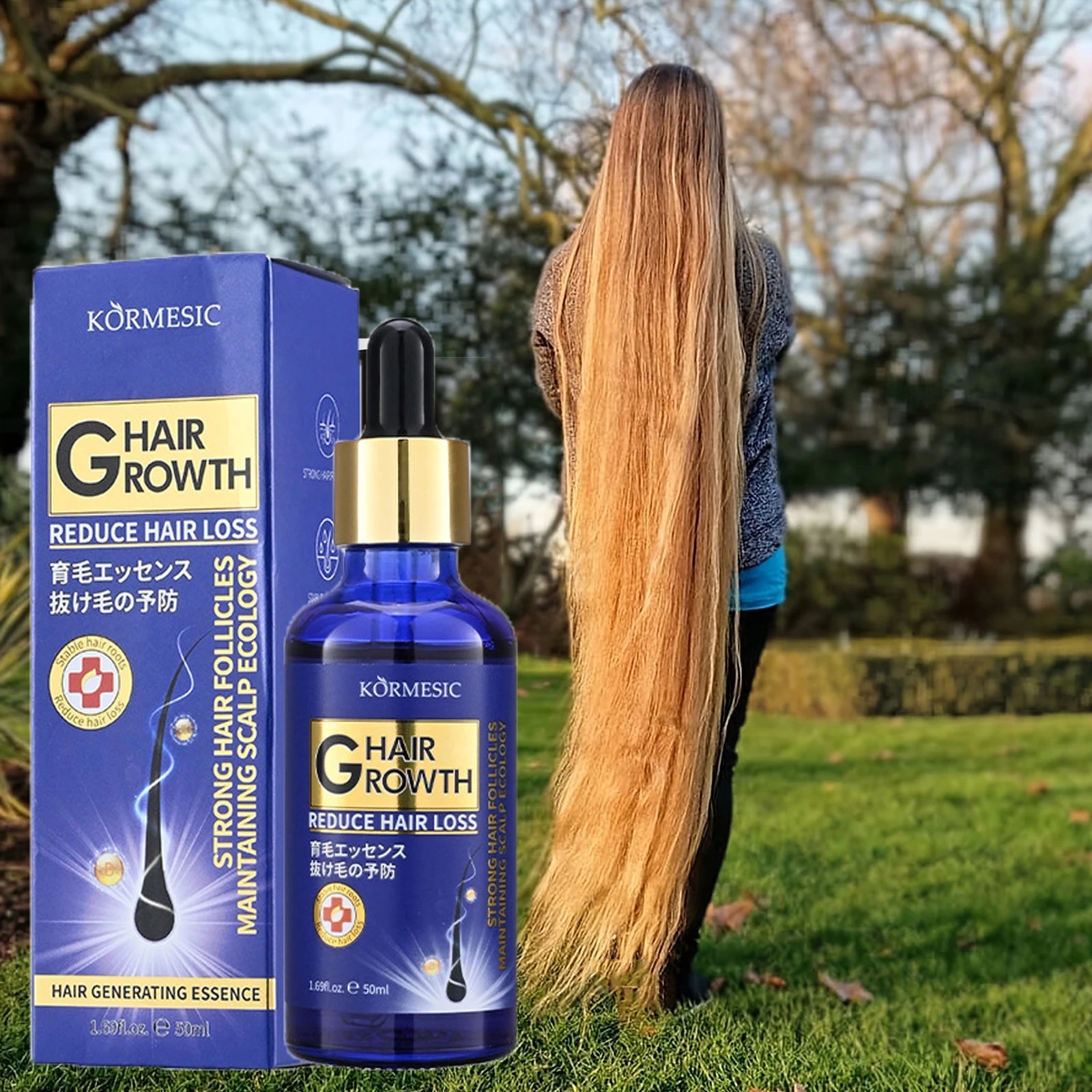 Hair Growth Serum Anti Loss Regrowth Hair Growth Oil Prevent Baldness Repair Damage Scalp Massage Moisturizing Nourish Hair Care Eagle Beacon