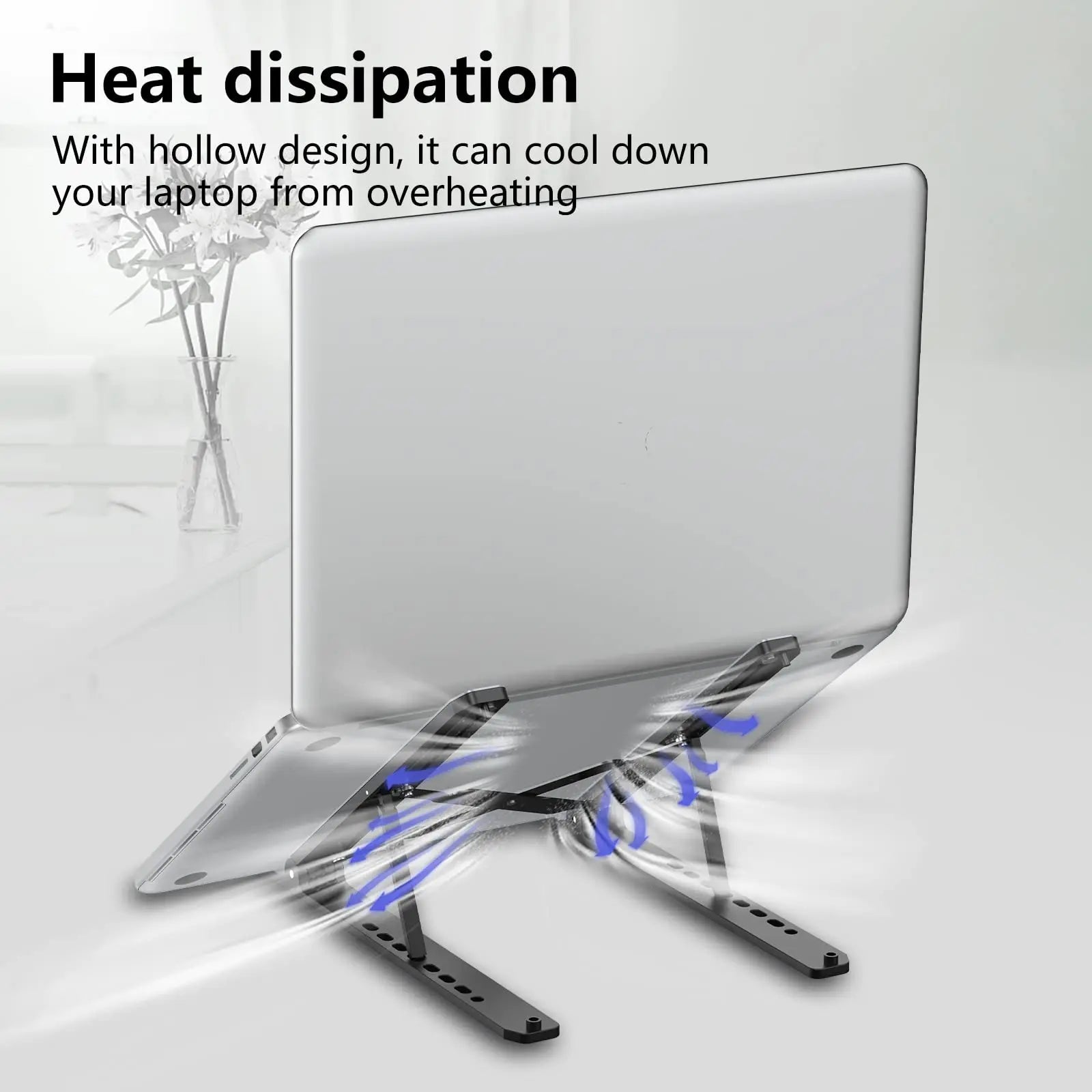 Foldable Laptop Stand Portable Notebook Support Base Holder Adjustable Riser Cooling Bracket Universal for Laptop Tablet Eagle Beacon