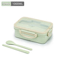 Lunch Box, 3 Compartment Sealed Bento Box and Cutlery Set Lunch Boxes for Kid Adult, Suitable for Microwave and Dishwasher Eagle Aerie
