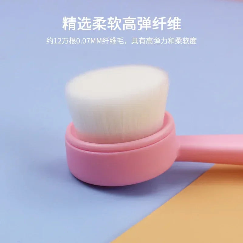 Facial Cleansing Brush Soft Bristles Manual Long Handle Flat Bottomed Standing Deep Face Cleaning Brush Limpieza Facial Skincare Eagle Beacon