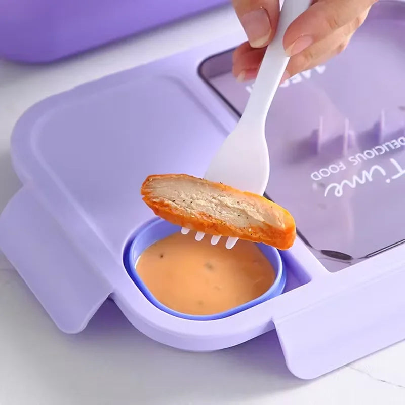 Kid's Bento Lunch Box with Tableware, Lunch Box Microwaveable Bento Box with Tableware Heated, Sandwich, Snack, Food Storage, Eagle Aerie