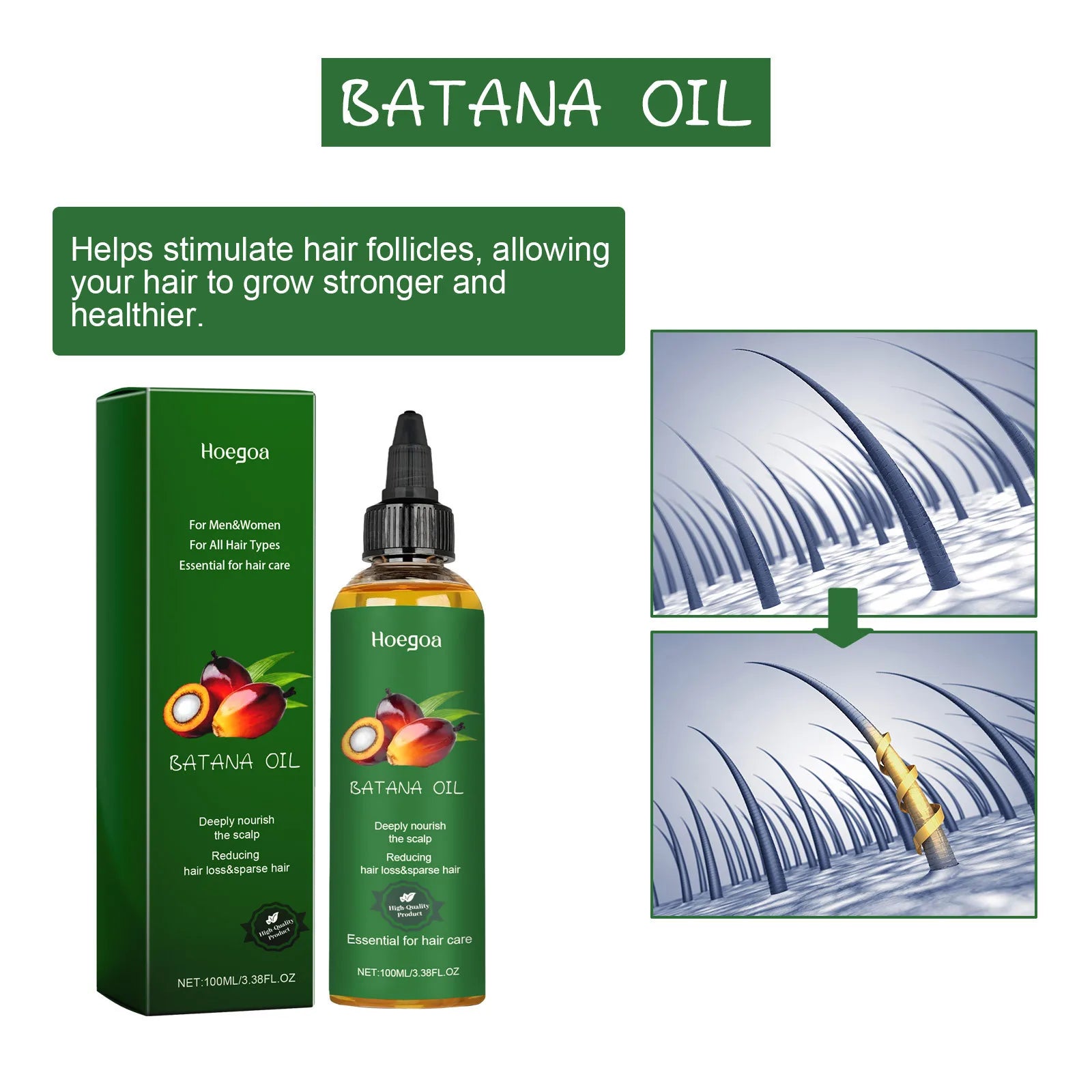 Hair Growth Oil Nourishing Scalp Repairing Strengthening Preventing Hair Loss Dry Damaged Frizz Control Men Women Hair Products Eagle Beacon