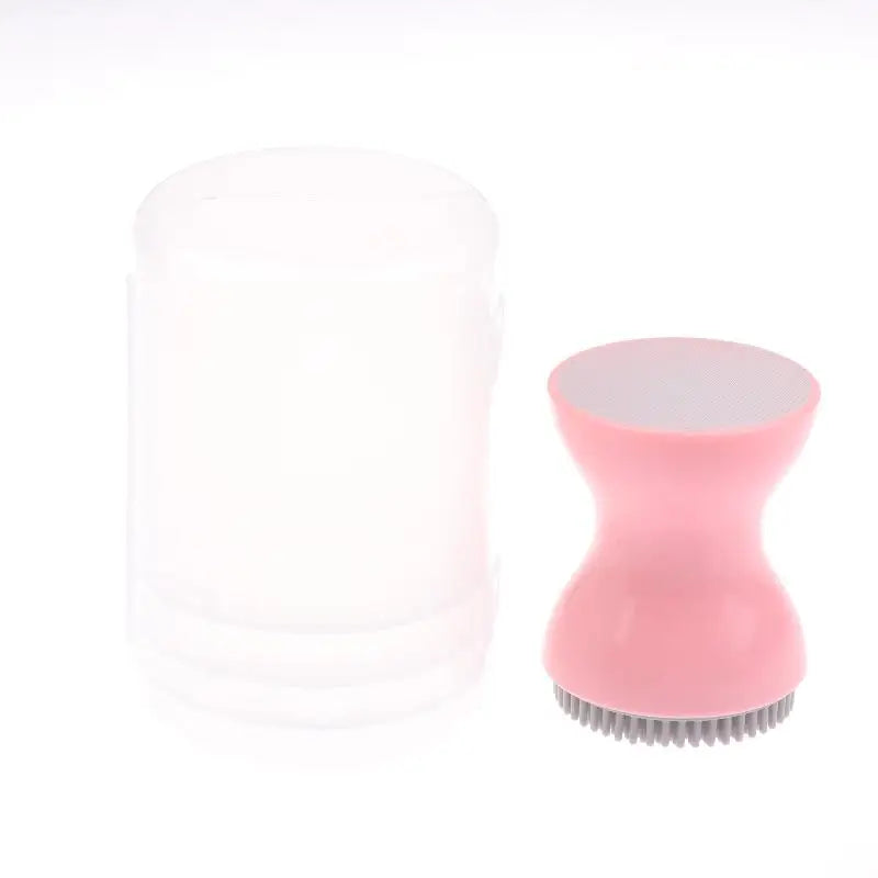 Double-Sided Mini Manual Facial Cleansing Brush Silicone Massage Face Brush Soft Bristles Handheld Cleaning Device Pore Cleaner Eagle Beacon