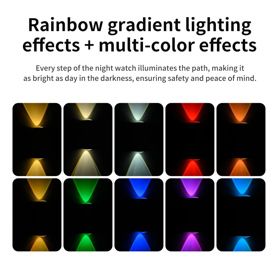 Motion Sensor LED Night Light Up and Down Glowing Remote Control Magnetic Wall Lamp for Kitchen Stairs Corridor Bedroom Decor Eagle Beacon