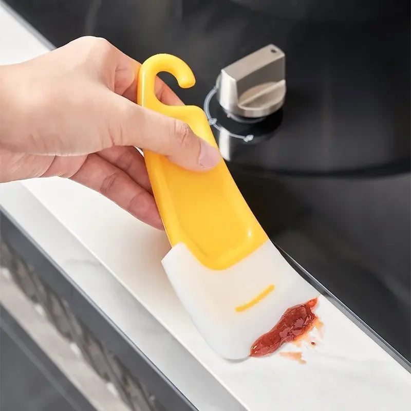 1/3 Silicone Tableware Cleaning Scraper Cleaning Spatula Cake Baking Scraper Pastry Small Tool Kitchen Cleaning Scraper Eagle Aerie