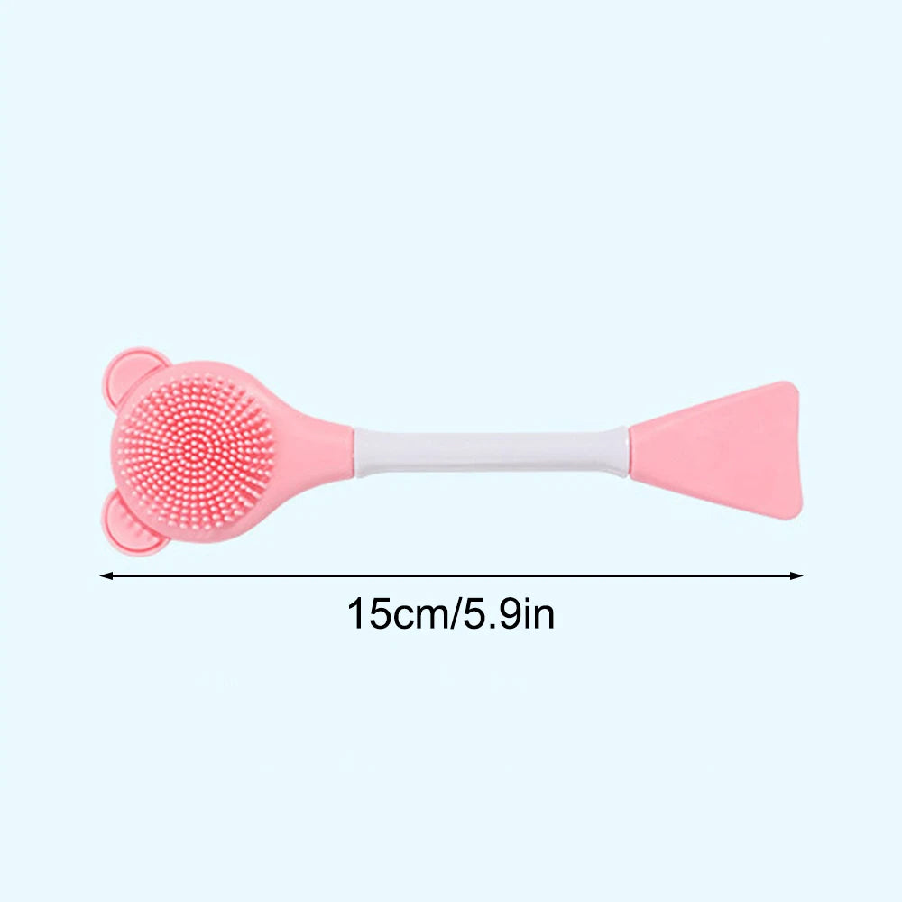 Cleansing Brush 2 In 1 Silicone Mask Brush And Facial Cleaning Brush Are Used For Exfoliation, Massage, Makeup Removal Skin Care Eagle Beacon