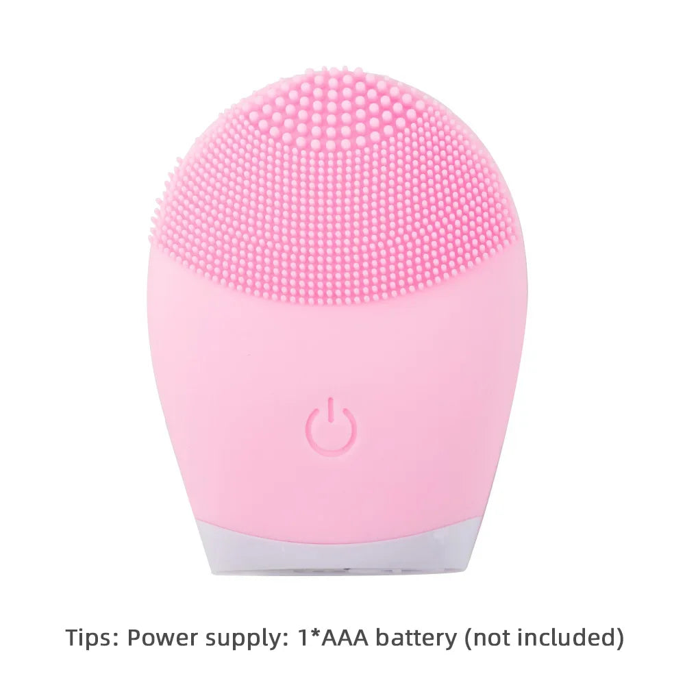 Electric Facial Cleansing Brush Face Skin Care Tools Waterproof Silicone Sonic Cleanser Facial Eagle Beacon