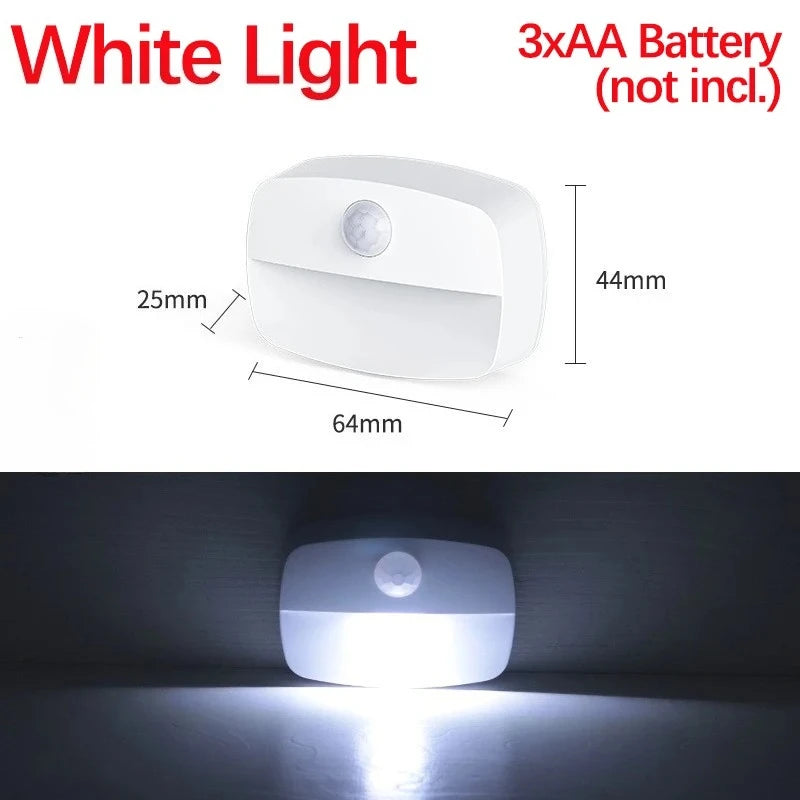 Motion Sensor Smart Led Night Light, Square Lens Eye Protection Bedside Lamp,for Wardrobe,Living Room,Bedroom,Staircase,Camping Eagle Beacon