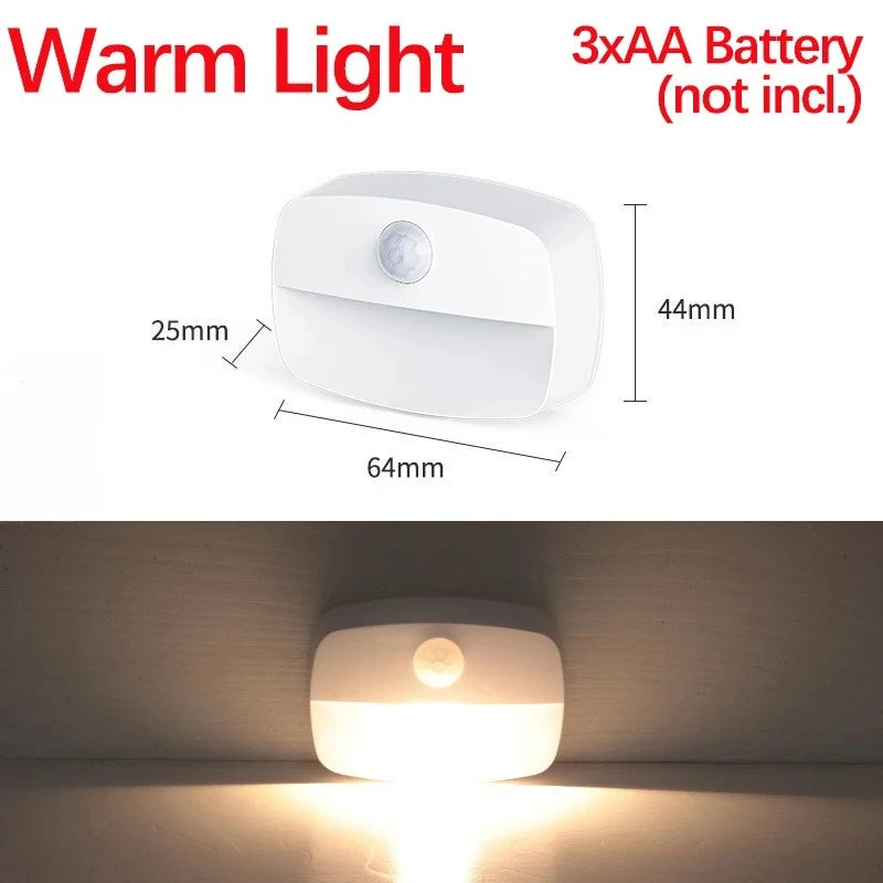 Motion Sensor Smart Led Night Light, Square Lens Eye Protection Bedside Lamp,for Wardrobe,Living Room,Bedroom,Staircase,Camping Eagle Beacon