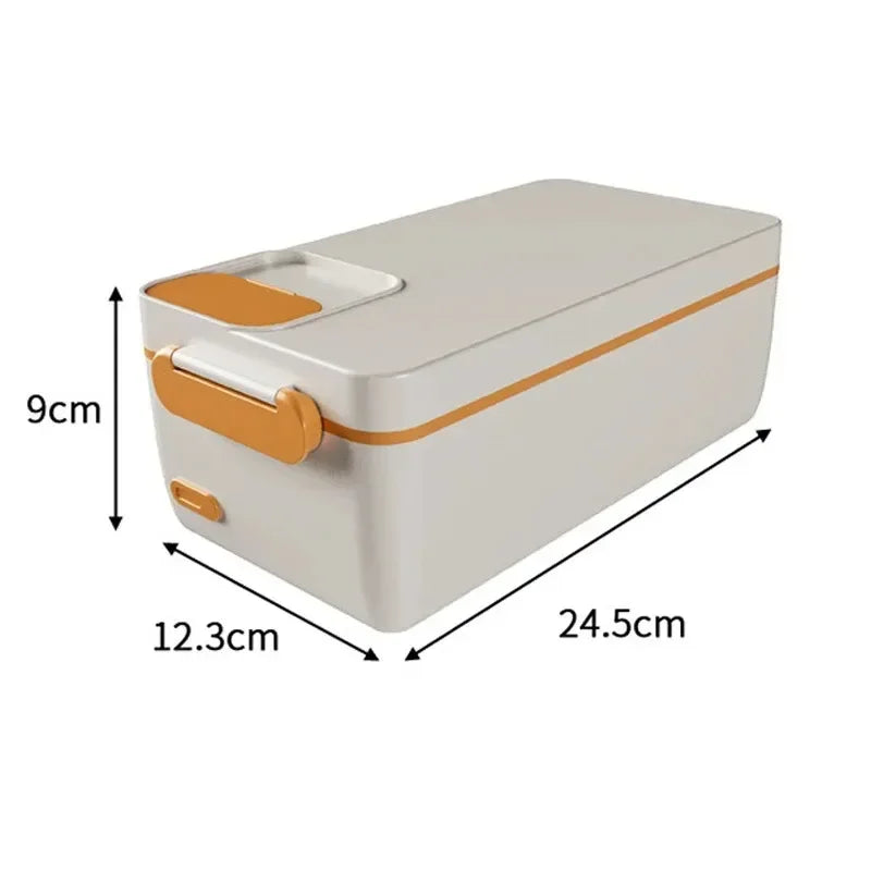1L USB Electric Lunch Box Portable Heated Food Warmer Rechargeable Insulated Container for Office Camping Travel Commuting Eagle Aerie