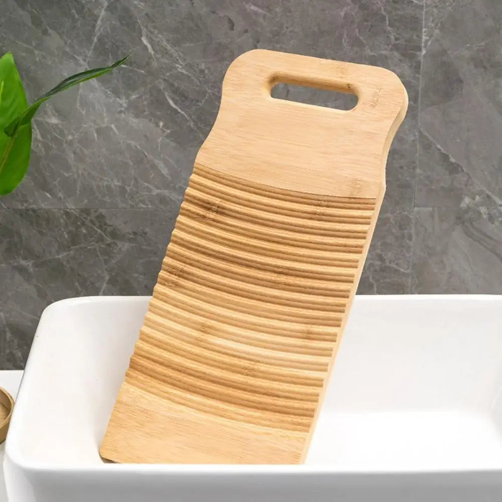 Eco-friendly Practical Rectangle Bamboo Portable Durable Clothes Cleaning Tools Laundry Board Scrubboards Washboard Eagle Aerie