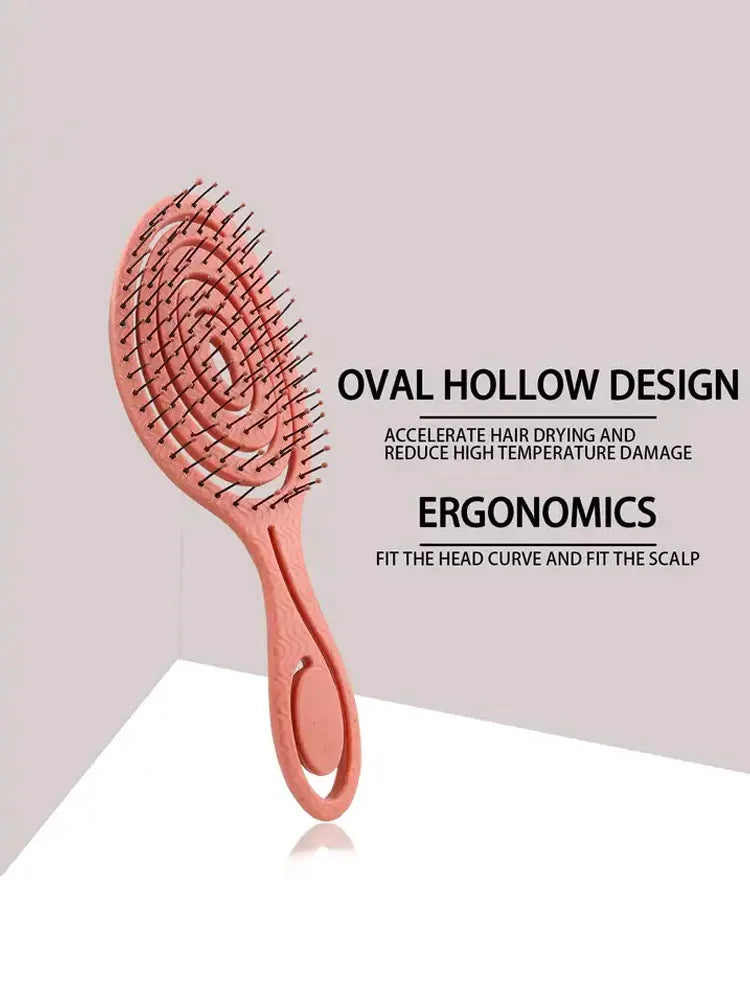 Hair Massage Comb Bristle Nylon Hairbrush Curly Detangle Hair Brush for Salon Hairdressing Tools Eagle Beacon